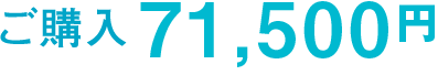 ご購入 71,500円